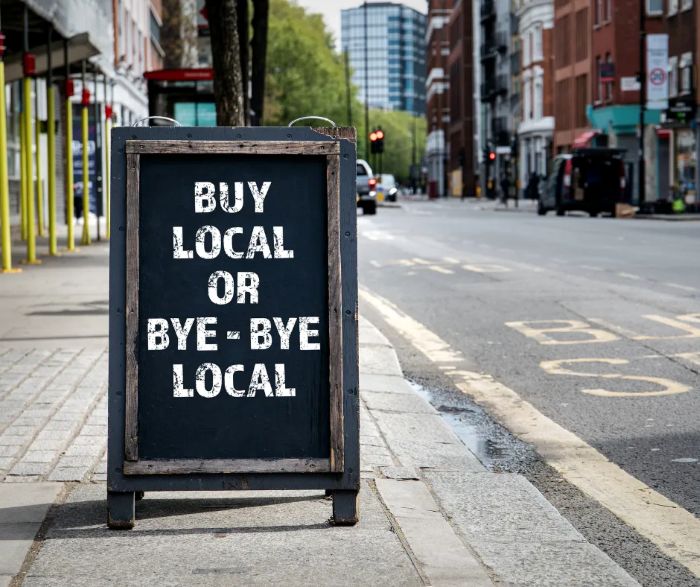 buy local sign