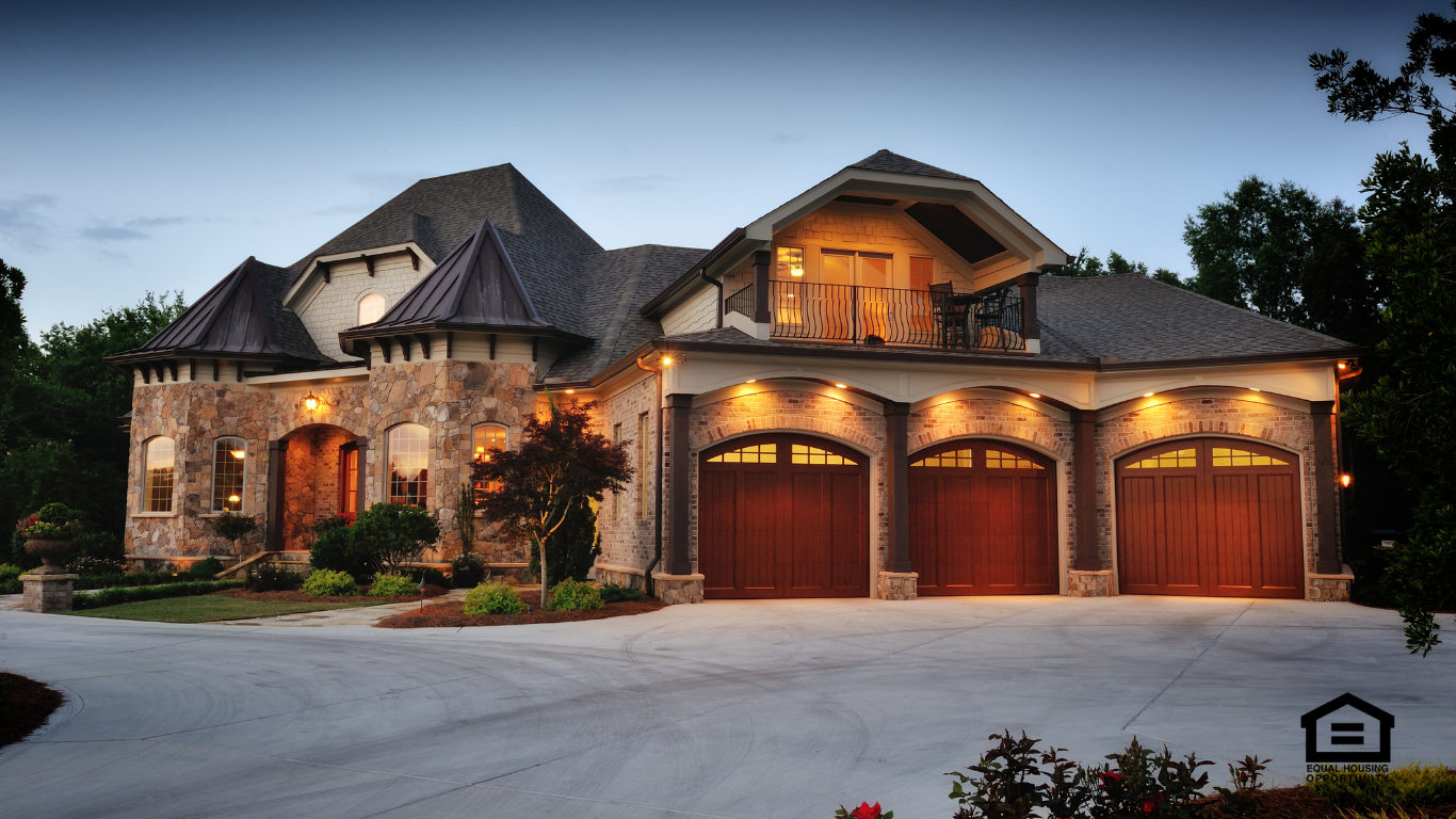 Elegant stone house with garage